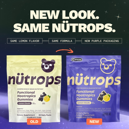 Grüns Nutrops Nootropics Mushroom Gummies for Brain Health